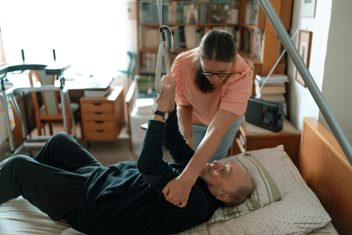 Provider working with patient